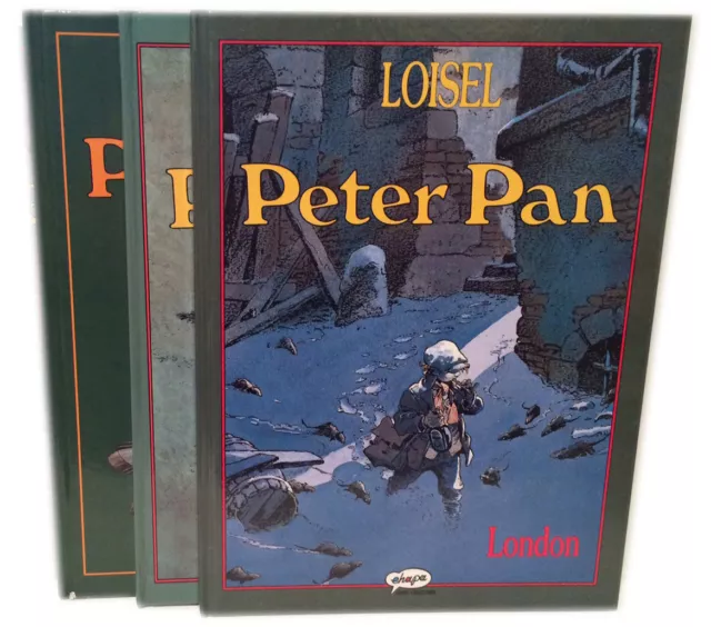 COMICPACK PETER PAN Band 1-3 Ehapa limitiert+signiert HC LOISEL Zustand 1-2