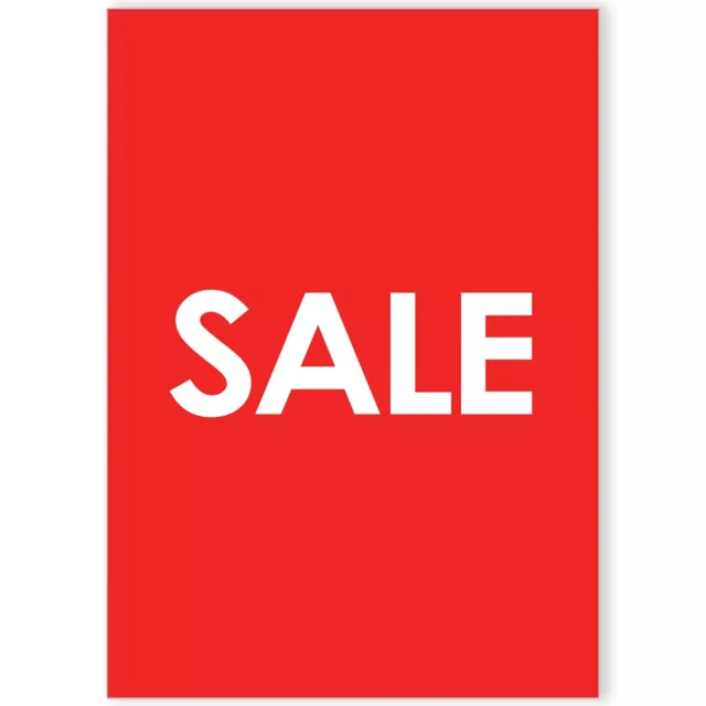 Sale Advertising Poster Shop Sign Window Decal Print Stock Clearance Discount 2