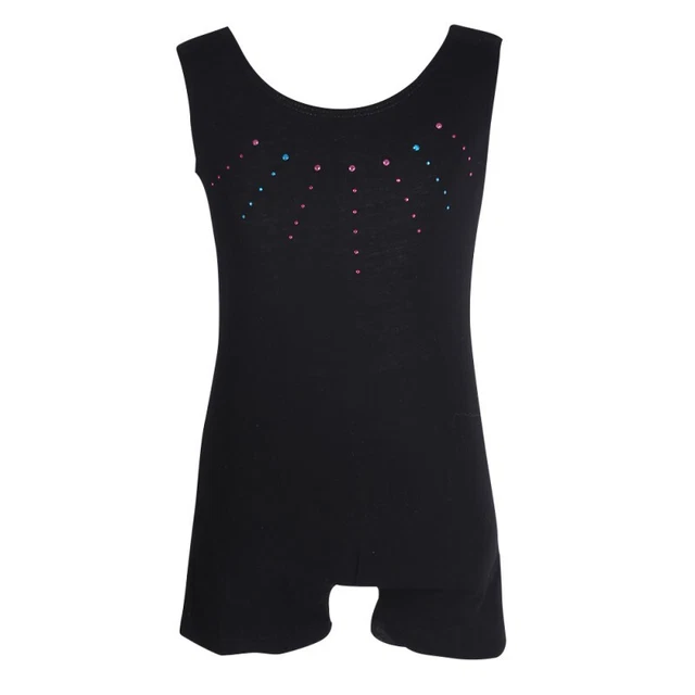 Girls Kids Sleeveless Gymnastics Leotard Ballet Athletic Unitard Dancewear 3-10Y