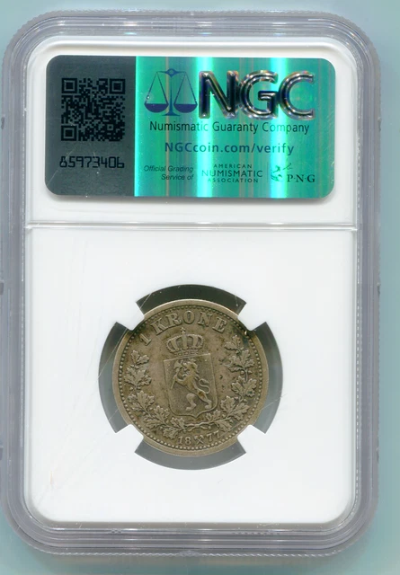 Norway Krone 1877 NGC VF 30    lotnov8064 2