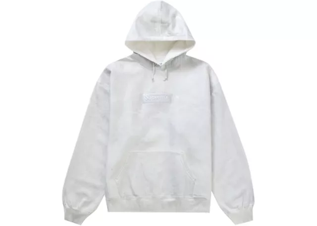 Supreme MM6 Maison Margiela Foil Box Logo Hoodie Small (White)