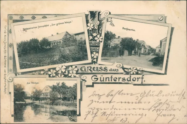 Jägerndorf Krnov Krnów  3 Bild Güntersdorf Güntersdorf Mährisch Schlesien 1899 2