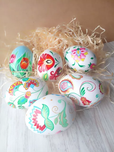 Easter eggs Original Pysanka Wooden decorative eggs in gift box hand-painted egg 3