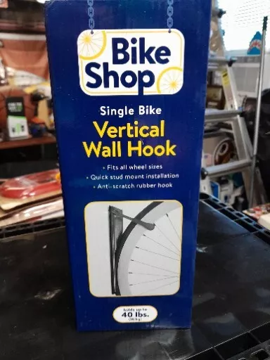 Vertical Wall Mount Bike Rack Single Bicycle Hook Bracket Hanger Storage.