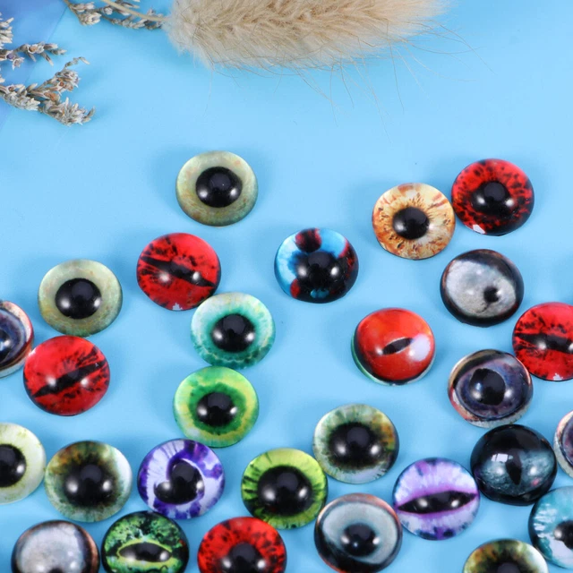 50-stück Transparent Dome Cabochons Flatback Glas Augen Dome Cabochons Diy 6