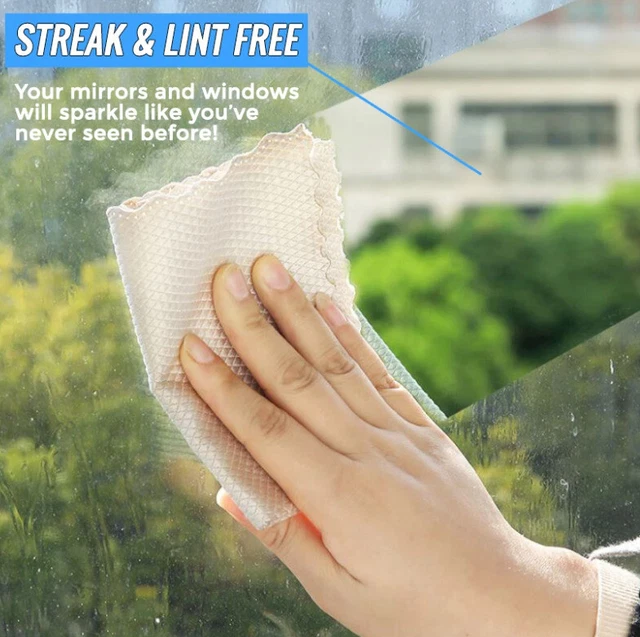 5pcs NanoScale Streak-Free Cleaning Cloths (Reusable) Magic Kitchen Rag  .FAST. 2