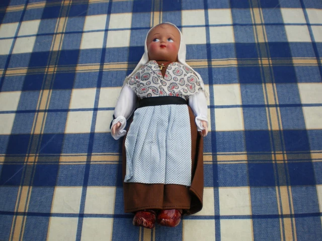 ANCIENNE PETITE POUPÉE paille et carton EUR 50,00 - PicClick FR