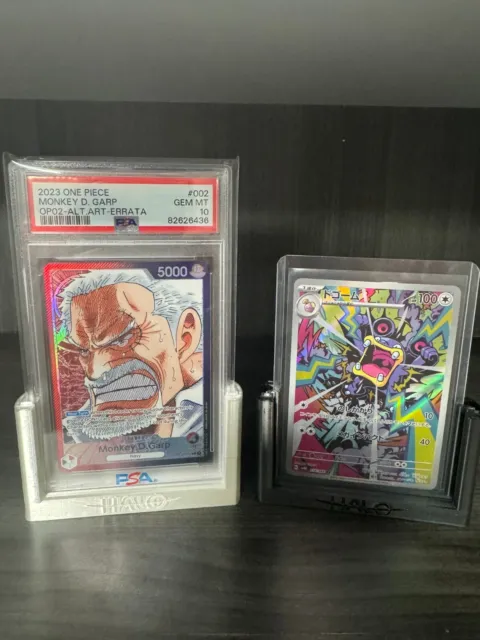 x2 PSA-BGS-CGC-Top Loader Graded Card Display Stands | Collectible Card Holder