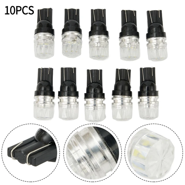 2 2pz Paire Ampoules Lumières Vis E10 5 LED SMD Blanc 6000K 12V B1
