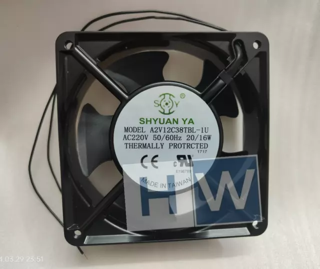 1PC SHYUAN YA A2V12C38TBL-IU AC230V 20/16W 12038 12CM Cabinet Axial Flow Fan