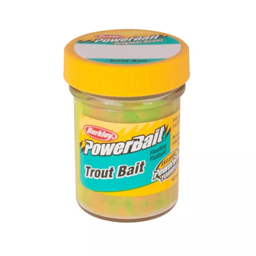 Berkley Flottant Powerbait Truite Pêche Dough Appât 52ml Jar Arc-en-Ciel 1004789