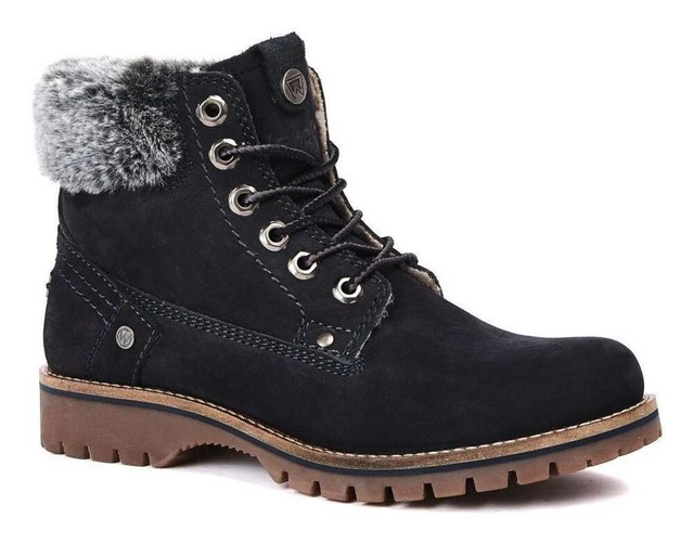 WRANGLER ALASKA SCARPE stivaletti stivali anfibi donna pelle camoscio pelliccia EUR 78 50 PicClick IT