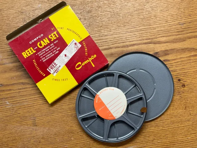 COMPCO 7 FILM Reel And Storage Case Vintage 8mm 400 Ft Chicago