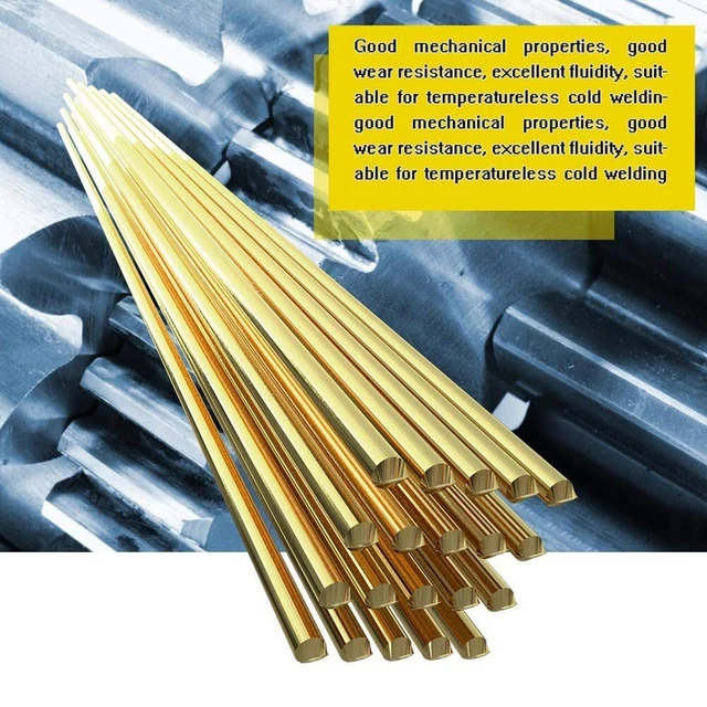 Lot De 6 Tiges Laiton Massif Ø5 Mm X 300 Mm - Barre Ronde Pour Bricolage, Poignées, Modélisme