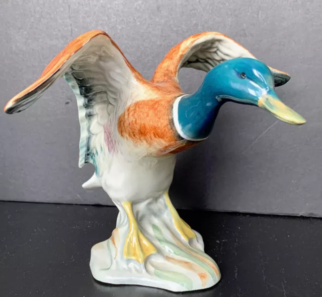 Vintage Beswick 750 Settling Mallard Duck Figurine