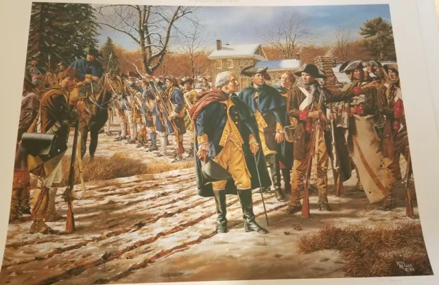 FORGING AN ARMY - WASHINGTON AT VALLEY FORGE art print LIMITED EDITION 2