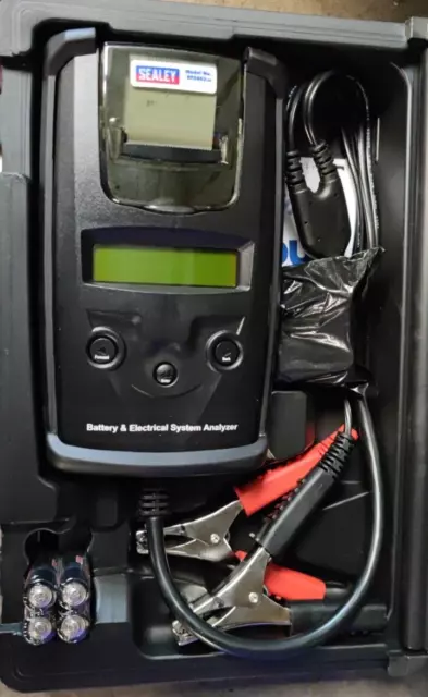 Digital Battery Alternator Tester with Printer Van Car Garage Sealey BT2003. V3