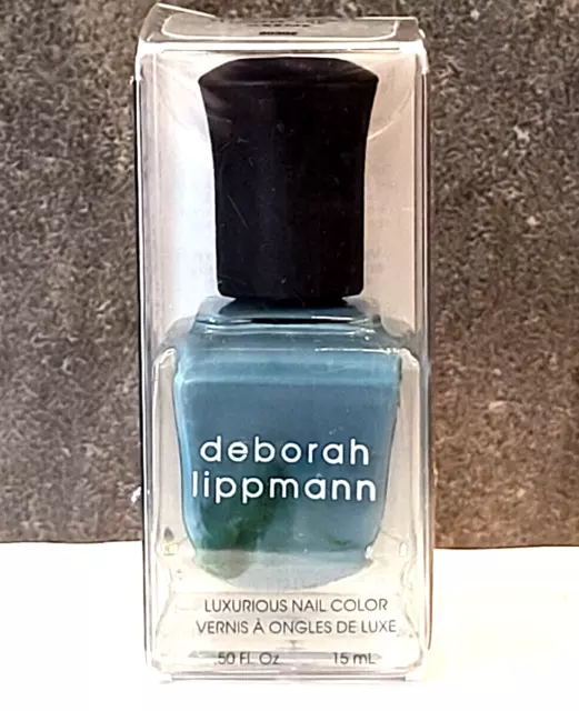 Deborah Lippmann nail polish ~ Come Fly With Me ~ grayish blue NIB full size