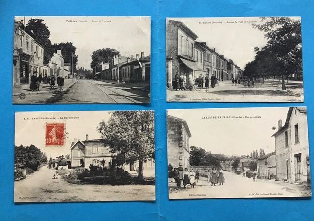10. Cpa Gironde Villages Animations St Loubes Cezac…