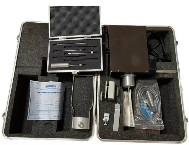 BROOKFIELD VISCOSEL DIGITAL VISCOMETER model RVTD with LV Spindle Set BROOKFIELD VISCOSEL DIGITAL VISCOMETER model RVTD with LV Spindle Set