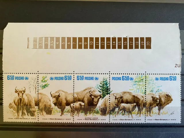 Briefmarken Polen Polska 1981 Mi-Nr. 2764 - 2768 Zusammendruck postfrisch + Rand