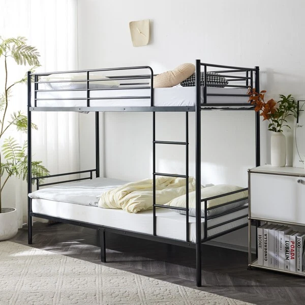 HEAVY DUTY TWIN Bunk Bed for Kids Teens Metal With Ladder FullLength