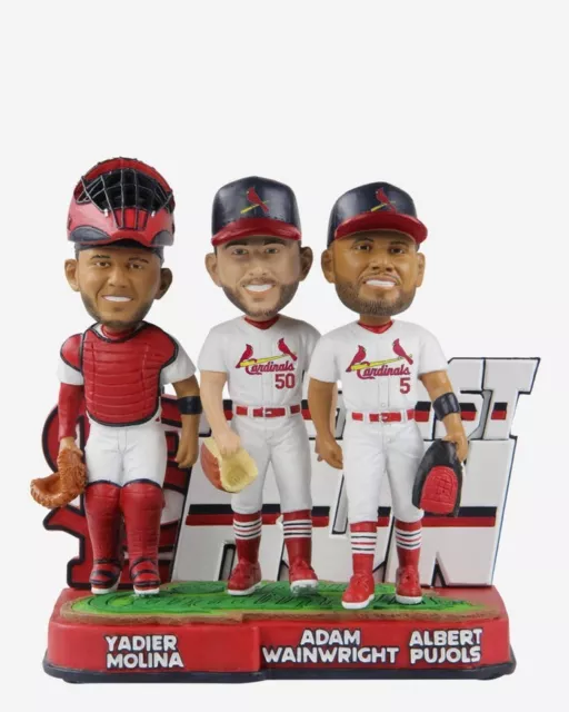 Albert Pujols Yadier Adam Wainwright St Louis Cardinals Last Run Mini Scene