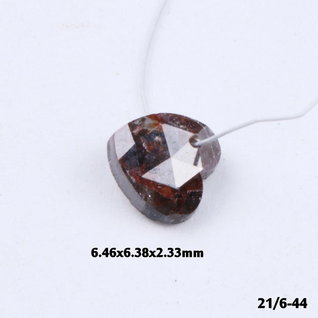 2 Diamants Noirs Naturels Taille Baguette - 6x3mm, Env. 0.40ct Pièce, Brut/rough, Qualité Industrielle