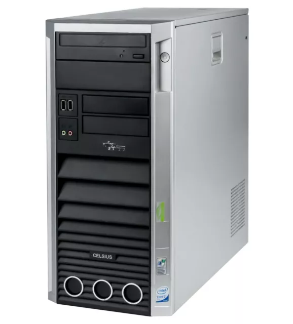 ✅ Ordinateur ✅ Tour Fujitsu Celsius W360 Core 2 Duo 160GB DDR2 2GB Intel Q35 2