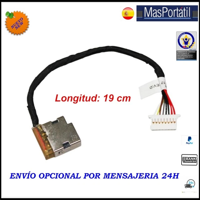 19 cm ALIMENTACION+CABLE/DC JACK HP PROBOOK 450 G3 804187-Y17﻿ portable laptop