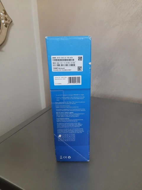 AVM FRITZ Box 7590 MESH WIFI NO BRAND  NUOVO  MODEM ROUTER FIBRA ADSL 2533 Mbit 4