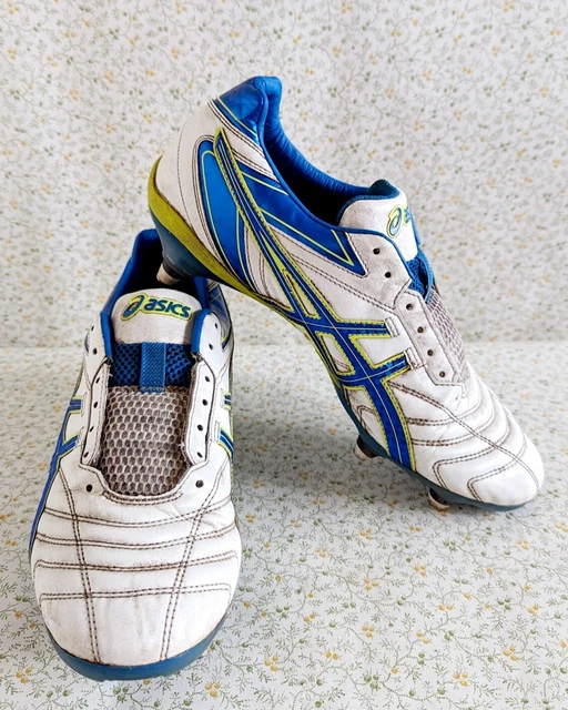 Mens Asics Lethal Flash DS 3 Football Boots white and Blue