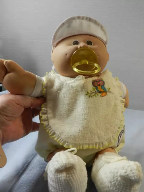 Vintage 1982 Cabbage Patch Baby Doll With Clothes Shoes Diapers  NICE!