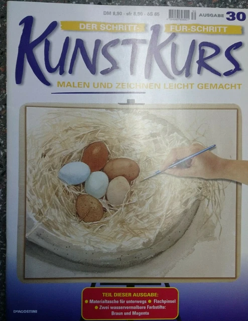 Ausgabe 30, Der Schritt-für-Schritt Kunstkurs, Malen und Zeichnen leicht gemacht