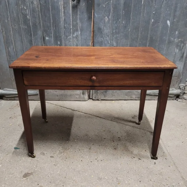 Antique Victorian 19th Century Mahogany Side Table Writing Table