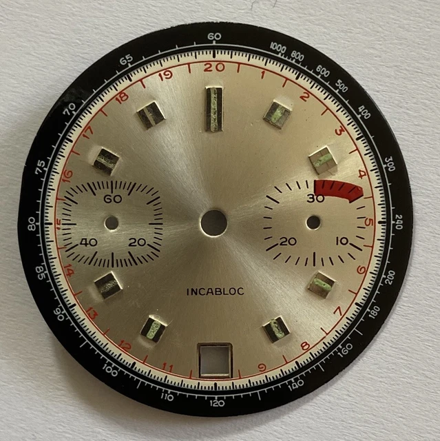 Cadran Chrono Vintage Pour Valjoux Ou Landeron - 29.44 Mm - Neuf Sans étiquette