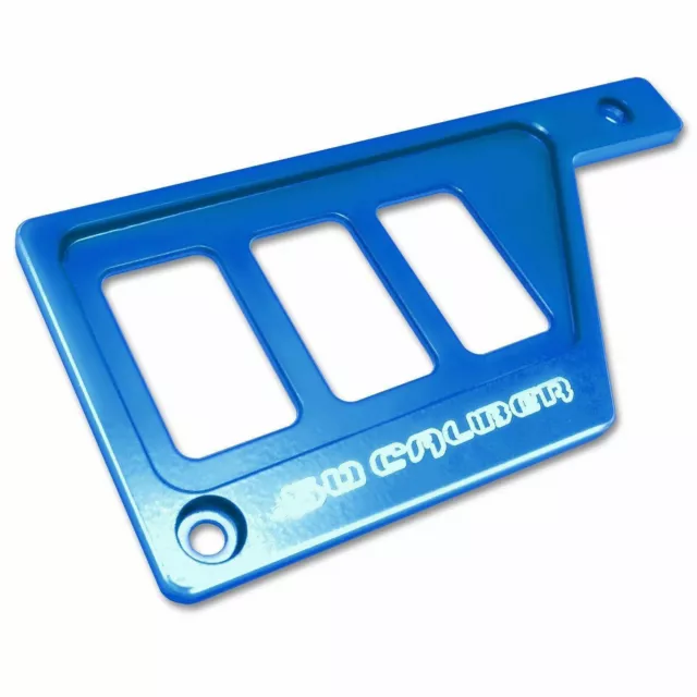 BLUE Left Dash Panel Switch Plate for Polaris RZR Rocker Switches NOT Included