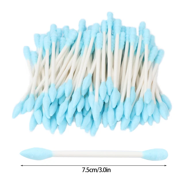100pcs Maquillage Double Tip Swab Jetable Coloré Double Précision Conseils Coton