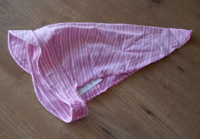 Mädchen Schirmmütze Kopftuch Sommermütze von Döll, rosa-weiß gestreift, Gr. 51