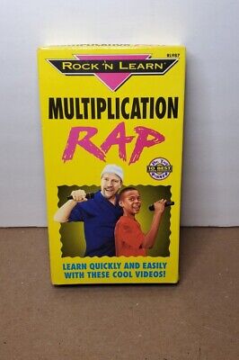 LOT OF 3 Rock N Learn VHS Multiplication Rock Rap Division RAP SEALED