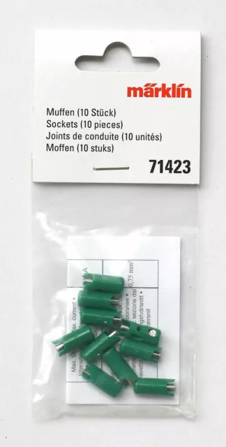 Märklin 71423 Muffen grün 10 Stück