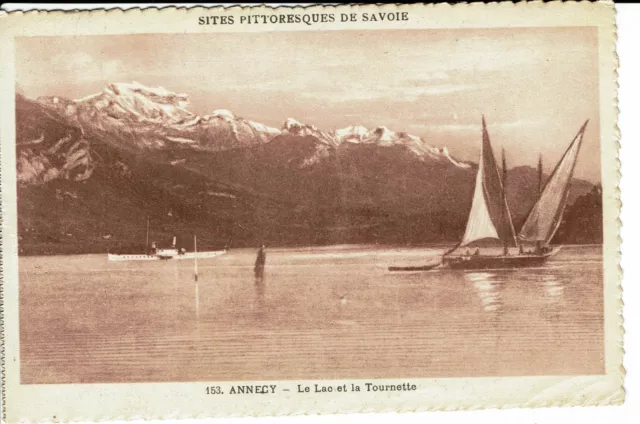 CPA - Carte postale - FRANCE -  ANNECY - Le Lac et la Tournette (iv 186)