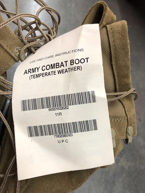 McRae 11R  Army Gortex AR670-1 Temperate Combat Cold USGI Boots Coyote Brown