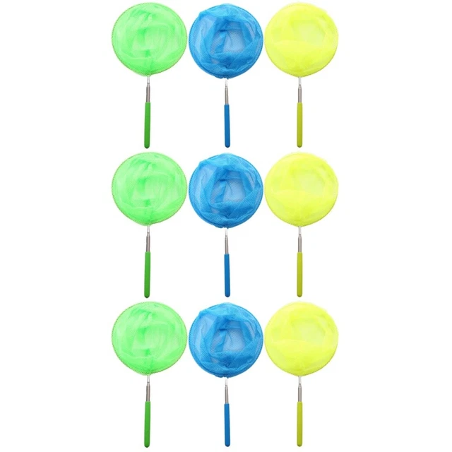 9 Pcs Landing Nets Fishing Telescopic Fishing Nets Fishing Net Kids Foldable