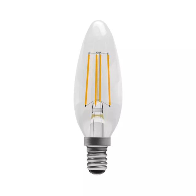 Bell 4 watt SES E14 LED Candle Filament Warm White Light Bulb