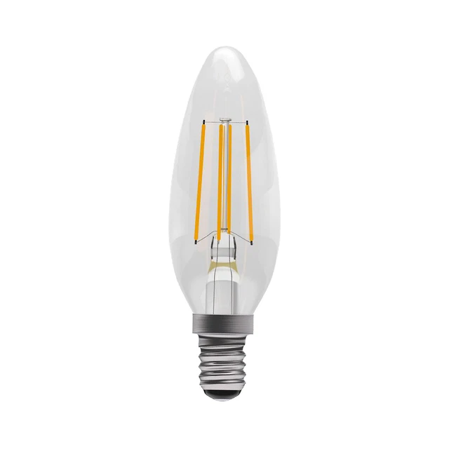 Bell 4 watt SES E14 LED Candle Filament Warm White Light Bulb