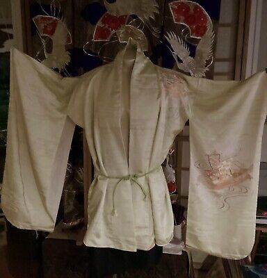 100% Handmade/sewn DRayleD Kimono Cardigan Jacket. Fully Lined 100%silk. Vintage