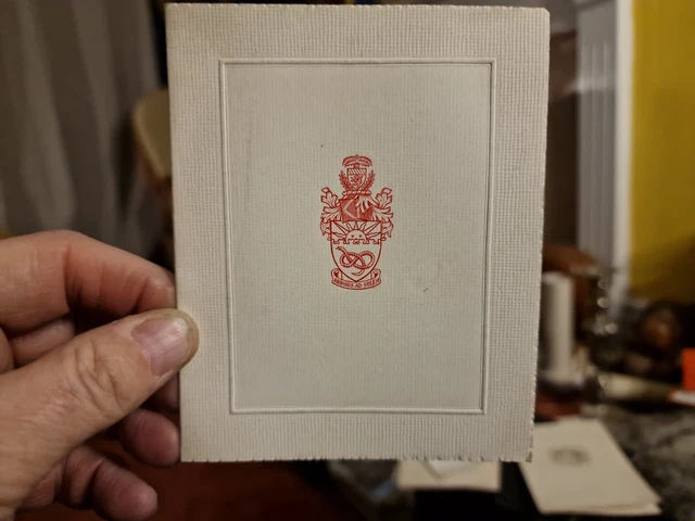 Vintage Christmas Greetings Card, University Union, Manchester, Lancs