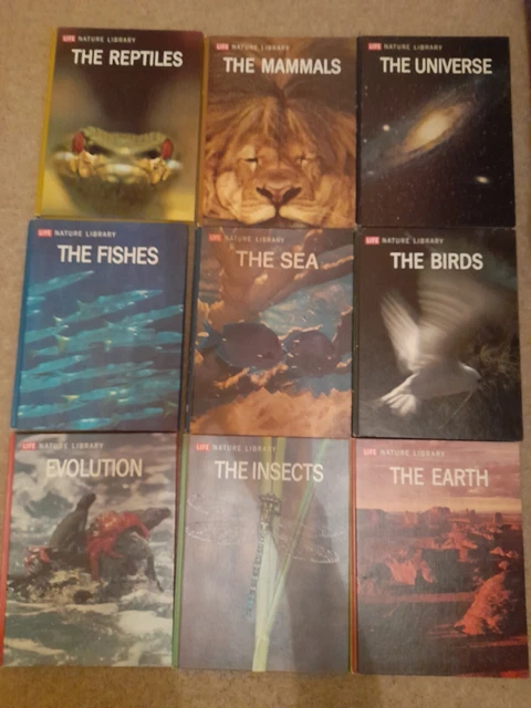 LIFE NATURE LIBRARY Books X9 Titles:mammals/Birds/Insects/Earth Etc £9. ...