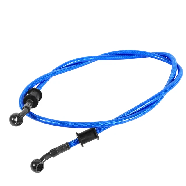 Frizione freno frizione in acciaio intrecciato 90 cm blu moto enduro tubo linea tubo